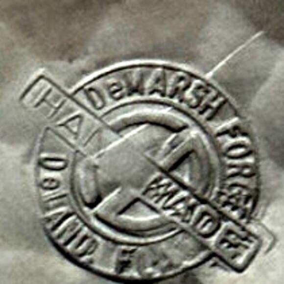 Vintage DeMarsh Forge Strawberry Plate Soap Trinket Dish Made in USA SIlver - Picture 6 of 6